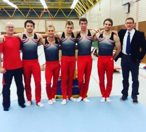 Das Team des ersten Wettkampfes (von links): Hansi Buchmann, Till Wettlaufer, Yves Matthess, Alexey Bogdanov, Bene Hofner, Sven Wallbaum, Rico Moser